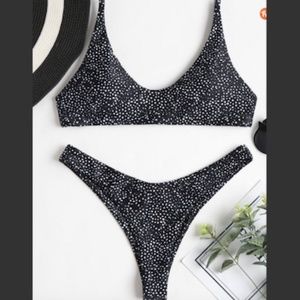 Zaful Swimsuit- Scoop Leopard top & bottom